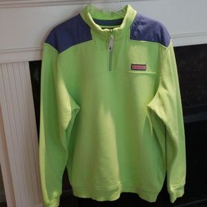Men's Medium Vineyard Vines Pullover Green + Blue